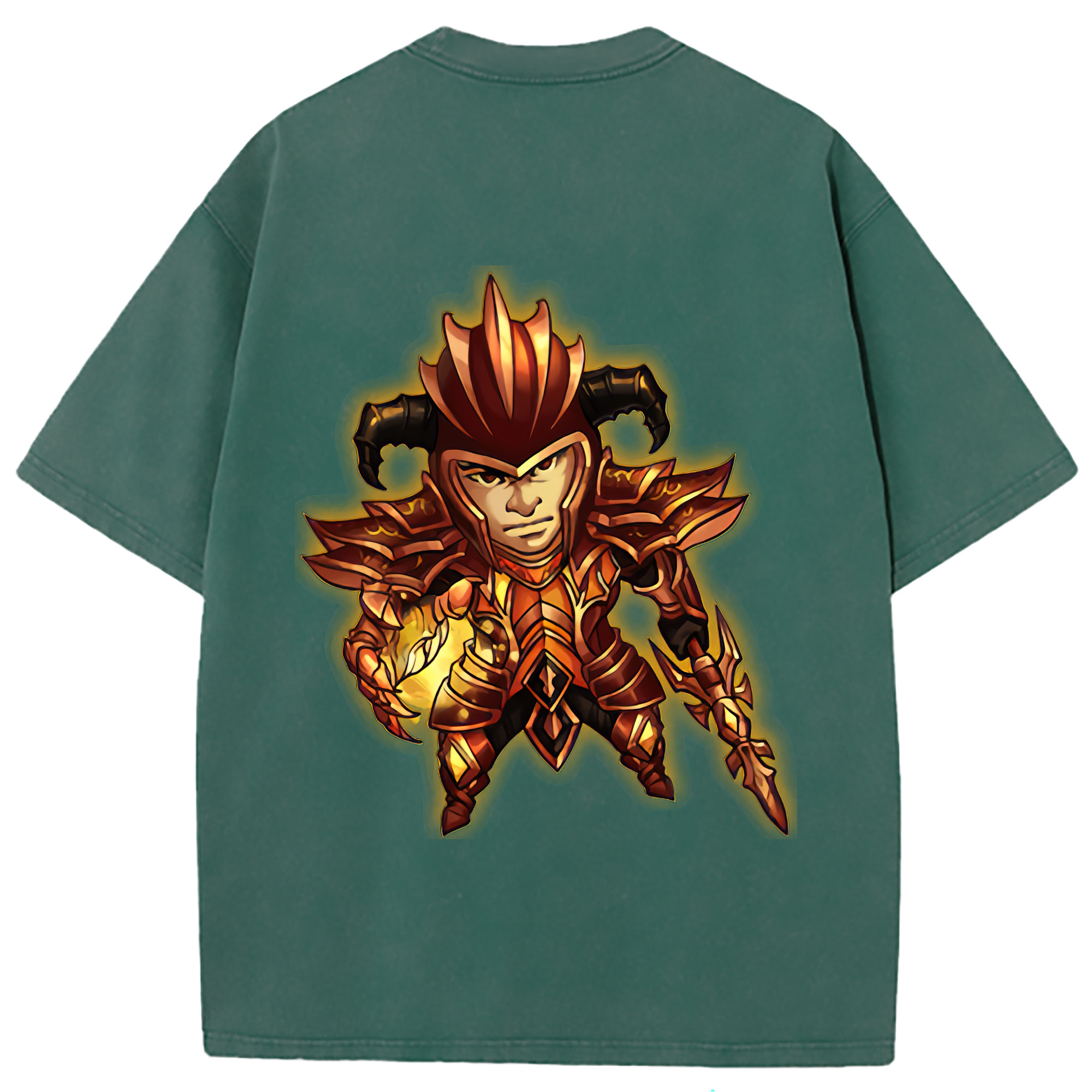 （画像用） リーグ・オブ・レジェンド League of Legends LOL 綿100% ヴィンテージ風 半袖Tシャツ（背面プリント）